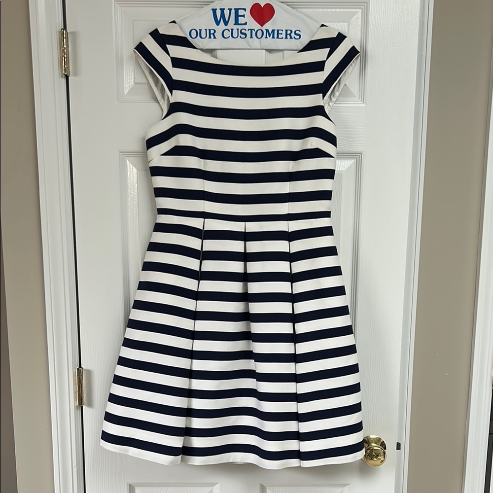 Navy and White Striped Kate Spade Dress